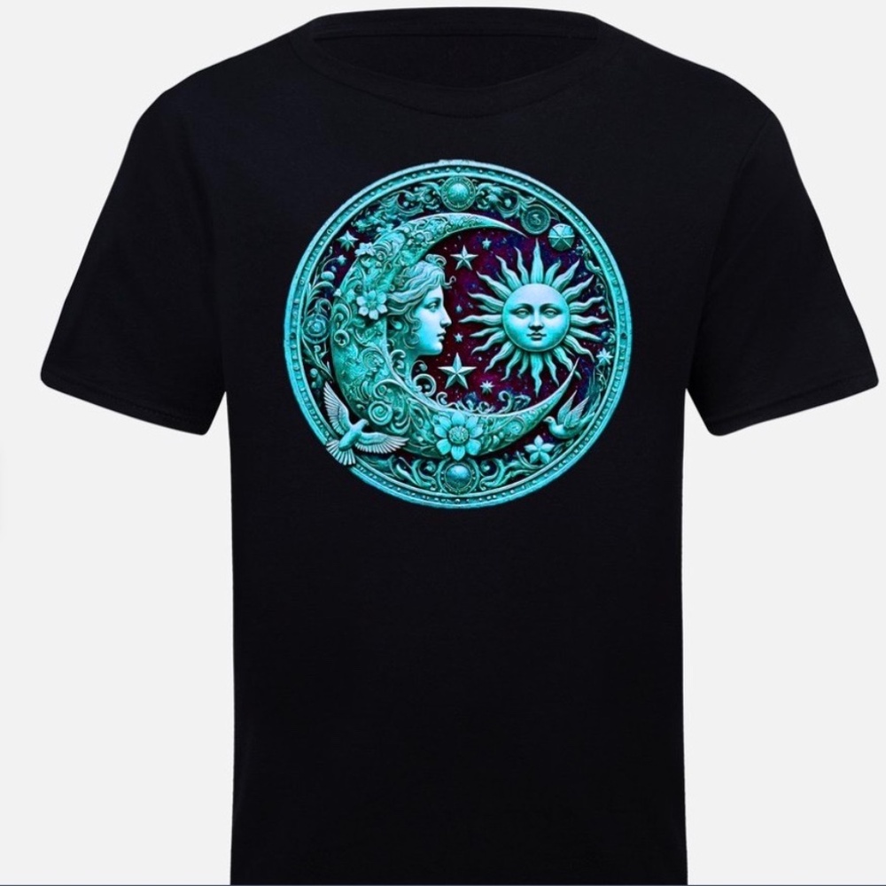 Celestial T Shirt Unisex Black Large